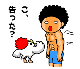 Mr Afro-hair macho 2 sticker #9609382