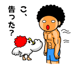 Mr Afro-hair macho 2 sticker #9609382