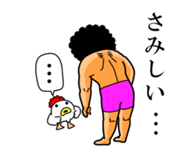 Mr Afro-hair macho 2 sticker #9609386