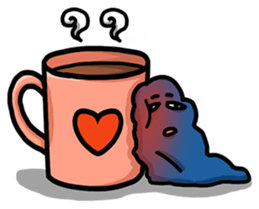 Blue Cloud puff sticker #9609813