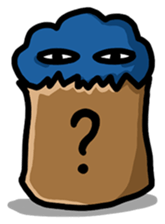 Blue Cloud puff sticker #9609815