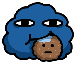 Blue Cloud puff sticker #9609824