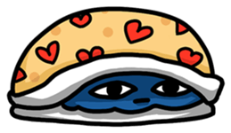 Blue Cloud puff sticker #9609827