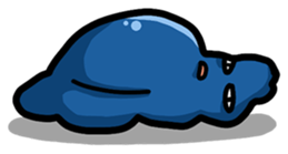 Blue Cloud puff sticker #9609831