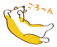 "Mamemochi" of a Pembroke Welsh Corgi sticker #9610064