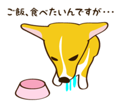 "Mamemochi" of a Pembroke Welsh Corgi sticker #9610069