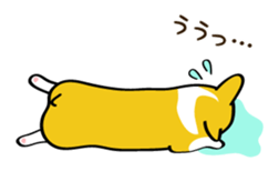 "Mamemochi" of a Pembroke Welsh Corgi sticker #9610073