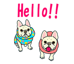 We are funny French Bulldogs sticker #9610362