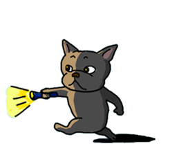 We are funny French Bulldogs sticker #9610363