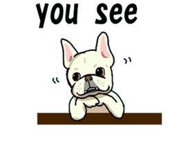 We are funny French Bulldogs sticker #9610366