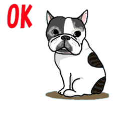 We are funny French Bulldogs sticker #9610368