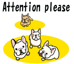 We are funny French Bulldogs sticker #9610369
