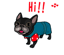 We are funny French Bulldogs sticker #9610373