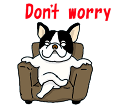 We are funny French Bulldogs sticker #9610377