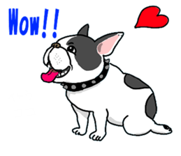 We are funny French Bulldogs sticker #9610378