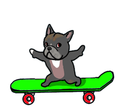 We are funny French Bulldogs sticker #9610384