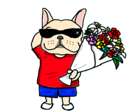 We are funny French Bulldogs sticker #9610389