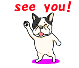 We are funny French Bulldogs sticker #9610390