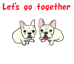 We are funny French Bulldogs sticker #9610392