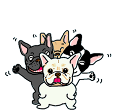 We are funny French Bulldogs sticker #9610393