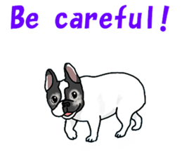 We are funny French Bulldogs sticker #9610395