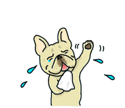 We are funny French Bulldogs sticker #9610396