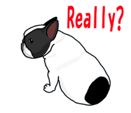 We are funny French Bulldogs sticker #9610397