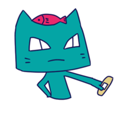 Cat and owner sticker #9611362