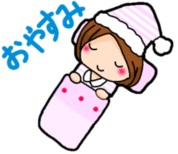 Child Yumi of the student woman sticker #9611563