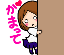 Child Yumi of the student woman sticker #9611570