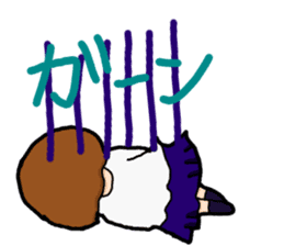 Child Yumi of the student woman sticker #9611573