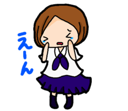 Child Yumi of the student woman sticker #9611584