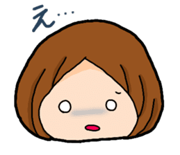 Child Yumi of the student woman sticker #9611594