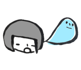 Hi, Colorful hair girl sticker #9611658