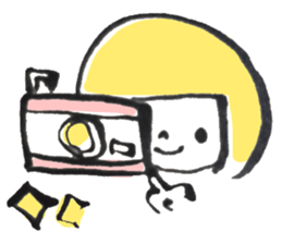 Hi, Colorful hair girl sticker #9611674