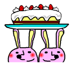 Rabbit and Tonosama sticker #9611782