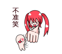 The purple hair girl's one day 2 sticker #9613207