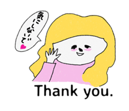 Let's convey thank you. sticker #9613625