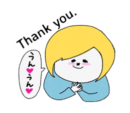 Let's convey thank you. sticker #9613631