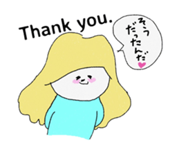 Let's convey thank you. sticker #9613632