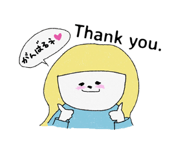 Let's convey thank you. sticker #9613633