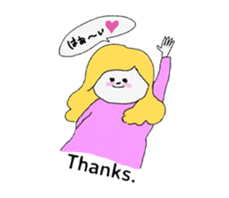 Let's convey thank you. sticker #9613638