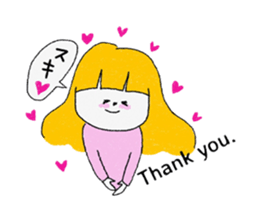 Let's convey thank you. sticker #9613645