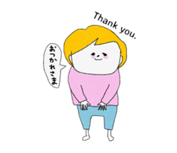 Let's convey thank you. sticker #9613656