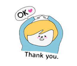 Let's convey thank you. sticker #9613660