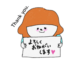 Let's convey thank you. sticker #9613661