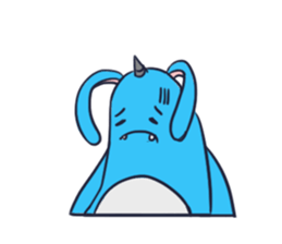 Gigi Gaga Blue 01 sticker #9614673