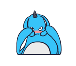 Gigi Gaga Blue 01 sticker #9614690