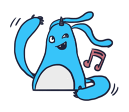 Gigi Gaga Blue 01 sticker #9614693