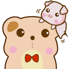 Bear and Piggy ''Cute sticker #9615473